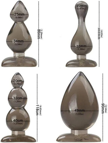 Pcs black silicone anal - silicone,