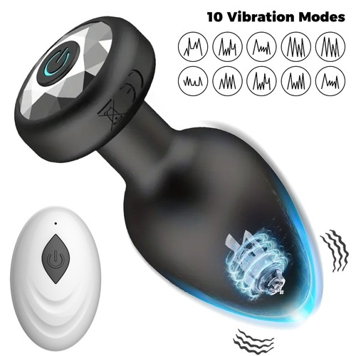 Remote anal plug vibrating - anal,