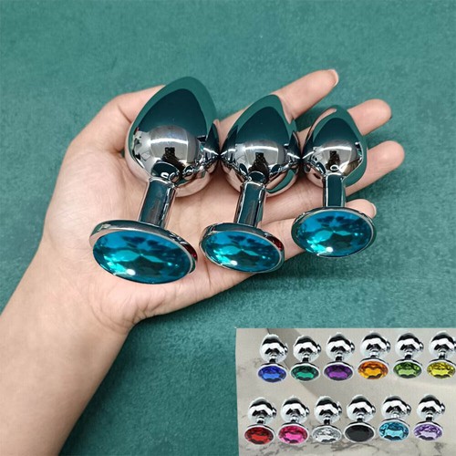 3pc metal butt plug - 3pc, anal