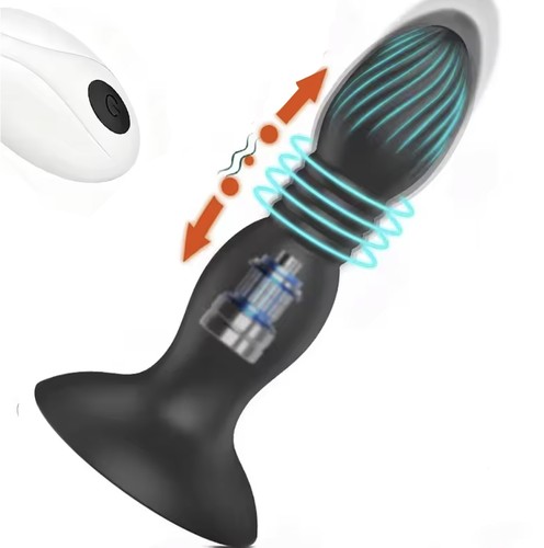 Thrusting anal butt vibrator - anal,
