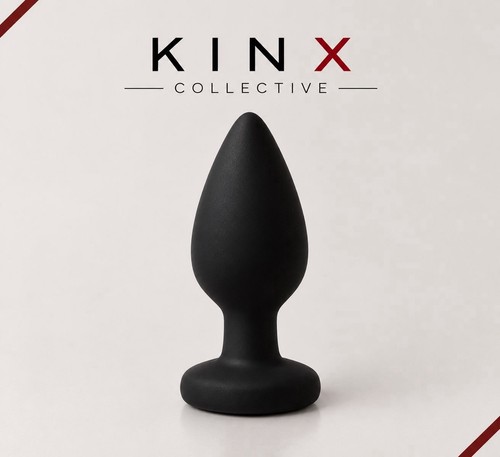 Black vibrating buttplug - black,