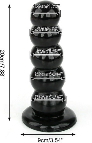 Anal plug beads trainer black - anal,