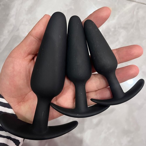 3pcs silicone anal butt - anal, plug
