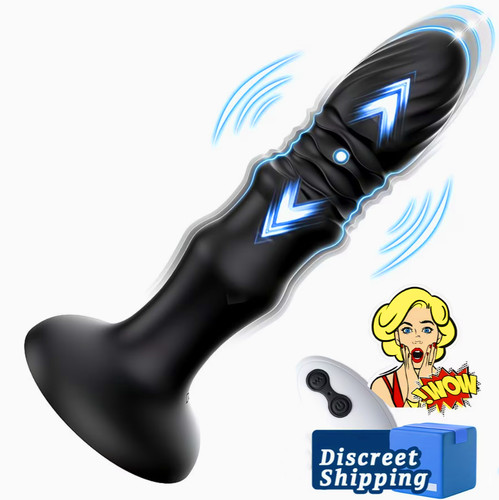 Thrusting anal butt plug - butt, dildo